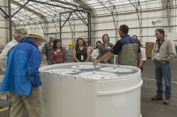 Members Tour Dome 375 at LANL