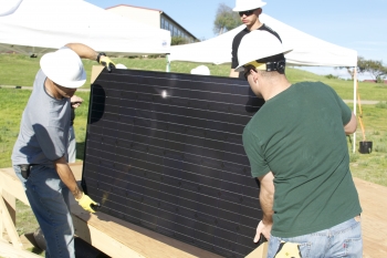 STEADYING SOLAR PANELS