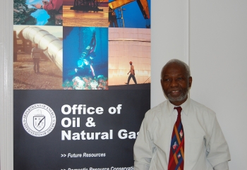 Dr. Olayinka Ogunsola, Senior Program Manager within the Office of Fossil Energy's Office of Oil and Natural Gas