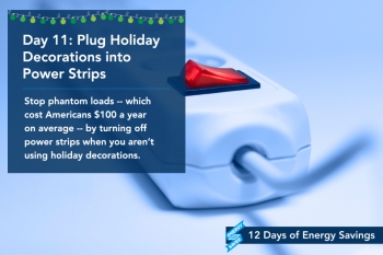 Day 11: Plug Holiday Decorations into Power Strips