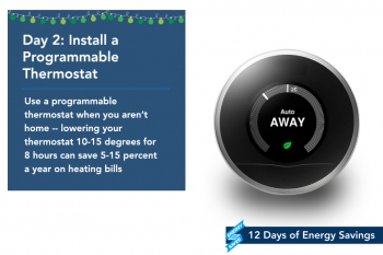 Day 2: Install a Programmable Thermostat