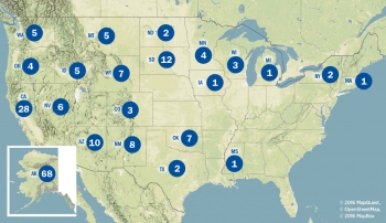 Graphic of the technical assistance map.