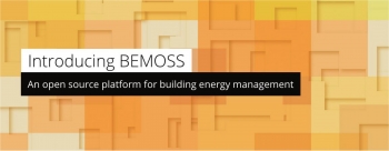 Graphic that says "Introducing BEMOSS: An open source platform for building energy management."