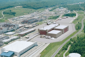 An artist's rendering of what the Uranium Processing Facility (UPF) will look like when complete.