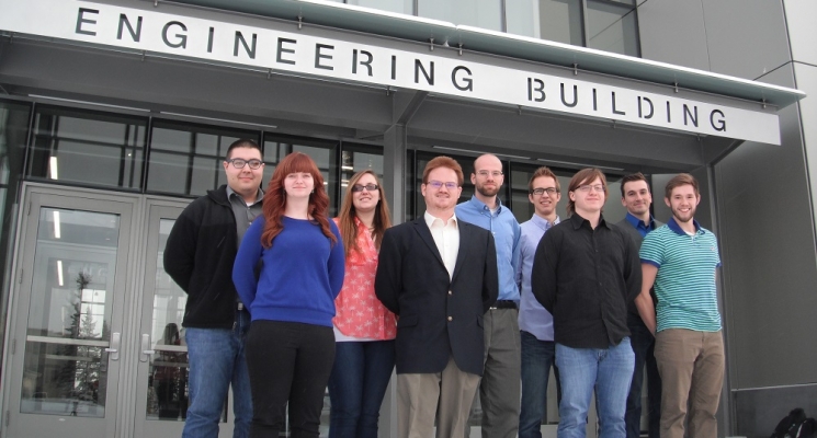 Team roster: Clay Allen, Mechanical Engineering; Elisha Dalbec, Mechanical Engineering; Jessica Garvin, Mechanical Engineering; Matthew Pacheco, Mechanical Engineering; Adam Becia, Mechanical Engineering; Daniel Poesy, Mechanical Engineering; Taylor Roth, Mechanical Engineering; Alex Mitchell, Mechanical Engineering; Isaac Lammers, Mechanical Engineering; Dalton Newbrough, Mechanical Engineering Team roster: Clay Allen, Mechanical Engineering; Elisha Dalbec, Mechanical Engineering; Jessica Garvin, Mechanical Engineering; Matthew Pacheco, Mechanical Engineering; Adam Becia, Mechanical Engineering; Daniel Poesy, Mechanical Engineering; Taylor Roth, Mechanical Engineering; Alex Mitchell, Mechanical Engineering; Isaac Lammers, Mechanical Engineering; Dalton Newbrough, Mechanical Engineering