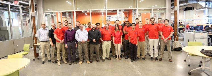 Team roster: Dan Paikowsky, Management; Christian Bain, Entrepreneurship; Noah Meunier, Mechanical Engineering & Management; Bill Hallissey, Electrical Engineering; Zach Anderson, Electrical Engineering; Seth Dabney, Electrical Engineering; Matt Siopes, Electrical Engineering; Nik Patel, Electrical Engineering; Mahed Barre, Electrical Engineering; Kyle Stuart, Electrical Engineering; Linda Pratto, Mechanical Engineering; Patrick Anderson Mechanical Engineering; Chris Illsley, Mechanical Engineering; Dana Pierce, Mechanical Engineering; Evan Copeland, Mechanical Engineering; Sarittick San, Plastics Engineering; Andy Lay, Plastics Engineering; Max McCabe, Plastics Engineering
Team roster: Dan Paikowsky, Management; Christian Bain, Entrepreneurship; Noah Meunier, Mechanical Engineering & Management; Bill Hallissey, Electrical Engineering; Zach Anderson, Electrical Engineering; Seth Dabney, Electrical Engineering; Matt Siopes, Electrical Engineering; Nik Patel, Electrical Engineering; Mahed Barre, Electrical Engineering; Kyle Stuart, Electrical Engineering; Linda Pratto, Mechanical Engineering; Patrick Anderson Mechanical Engineering; Chris Illsley, Mechanical Engineering; Dana Pierce, Mechanical Engineering; Evan Copeland, Mechanical Engineering; Sarittick San, Plastics Engineering; Andy Lay, Plastics Engineering; Max McCabe, Plastics Engineering