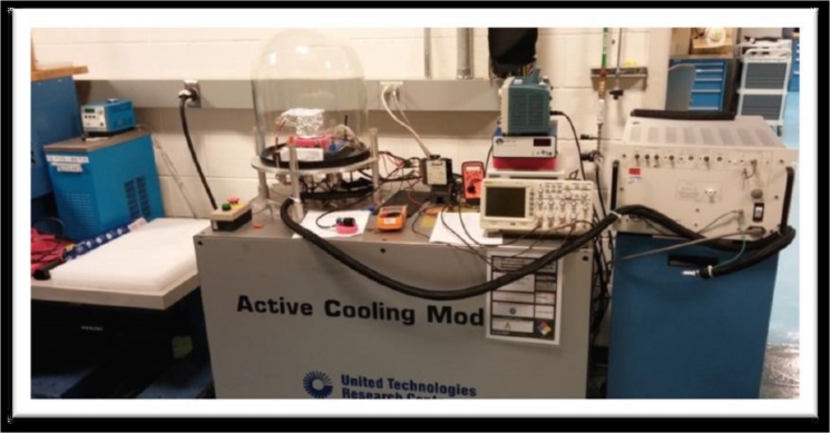 Electrocaloric Calorimeter. Image courtesy of United Technologies Research Center and BTO Peer Review. Electrocaloric Calorimeter. Image courtesy of United Technologies Research Center and BTO Peer Review.