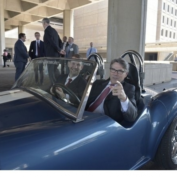 Secretary Perry Test Drives Amo S 3d Printed Shelby Cobra